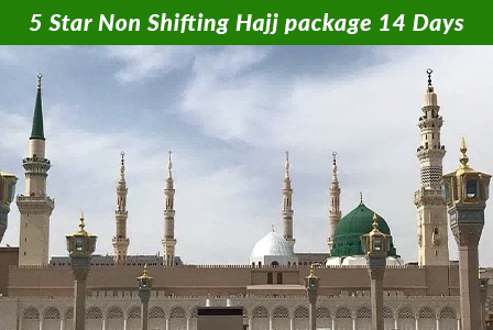 5 Star Non Shifting Hajj package 14 Days